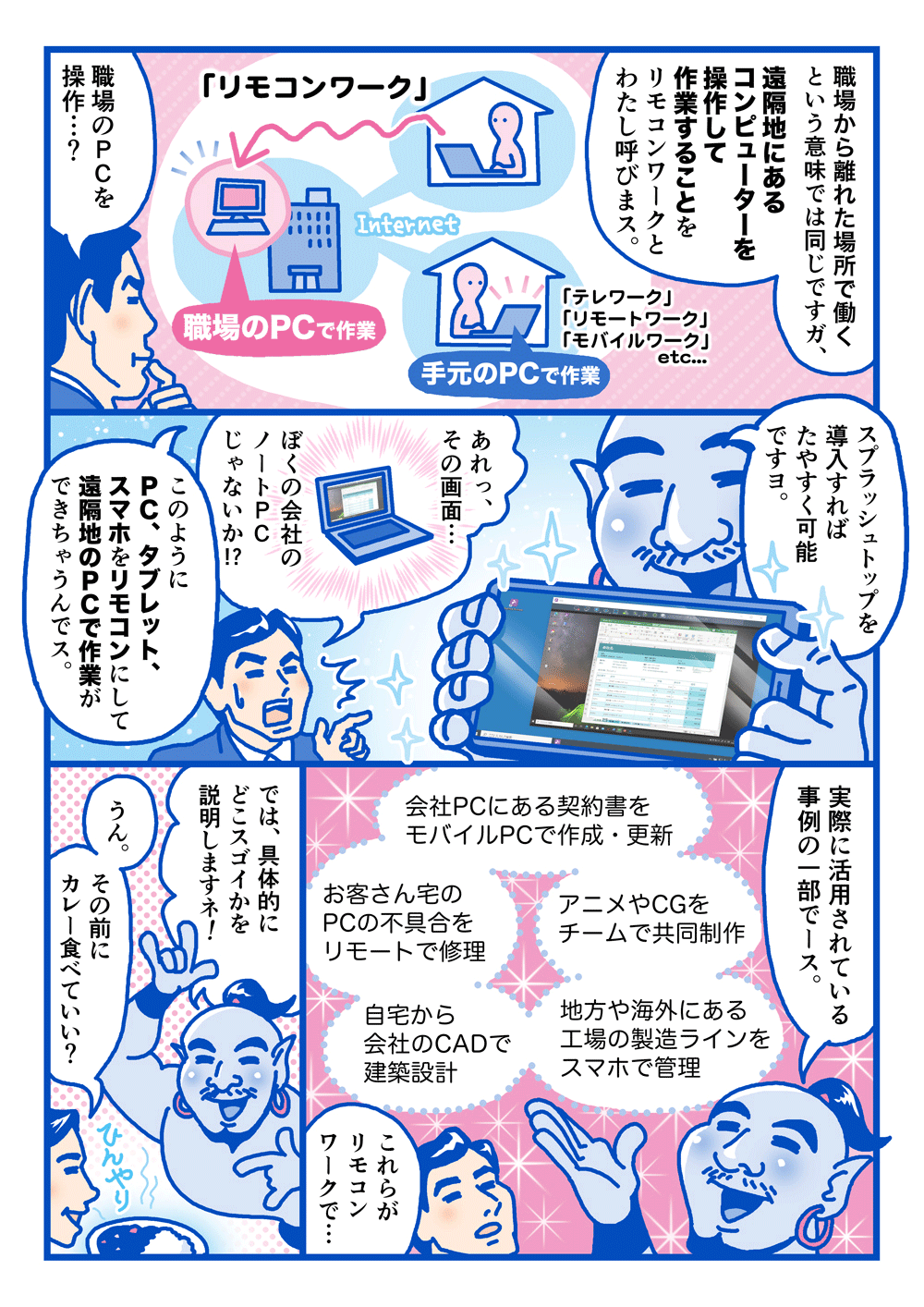 ここがすごい！スプラッシュトップ 遠隔地にあるコンピューターを操作して作業