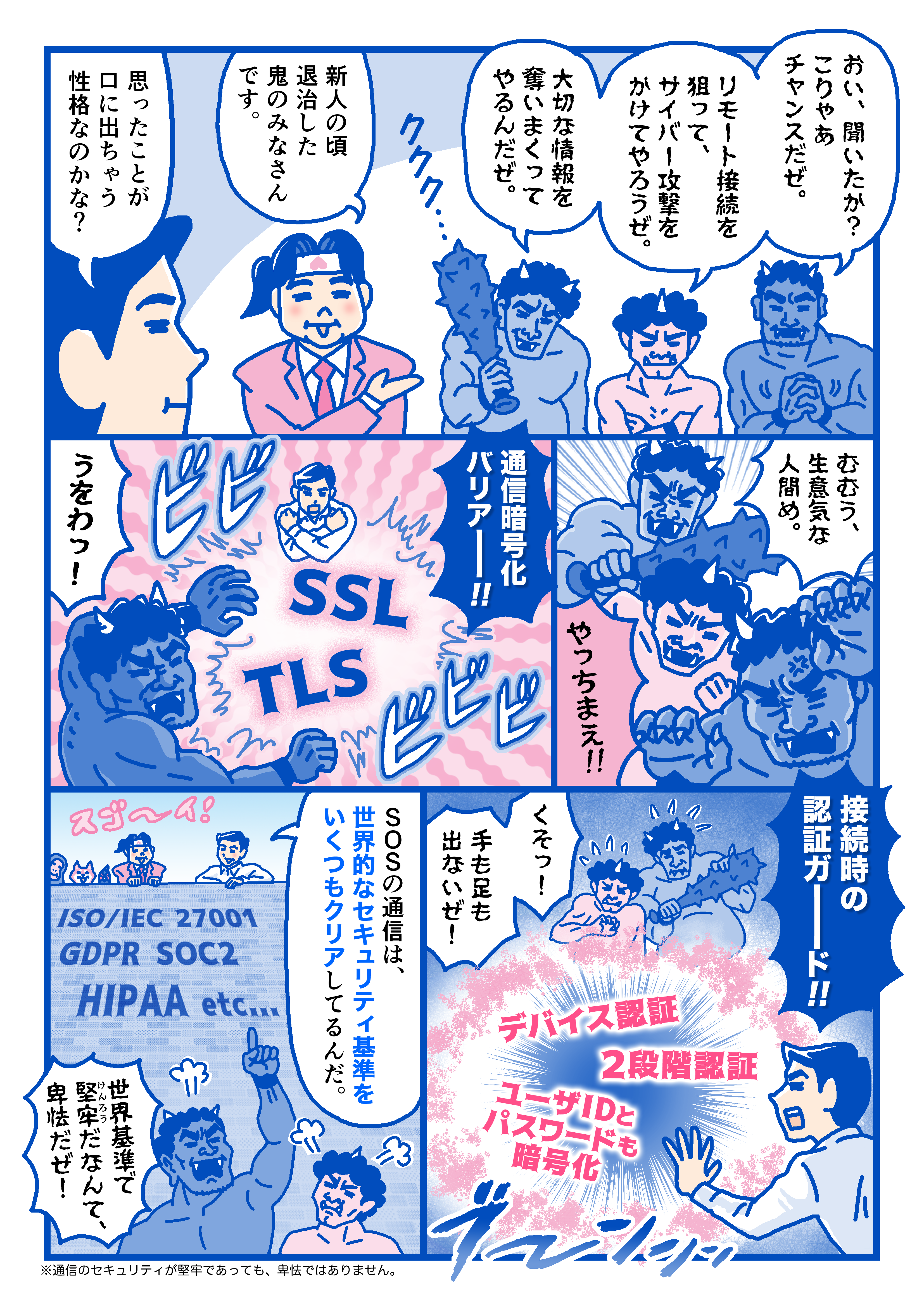 世界的なセキュリティ基準をいくつもクリア