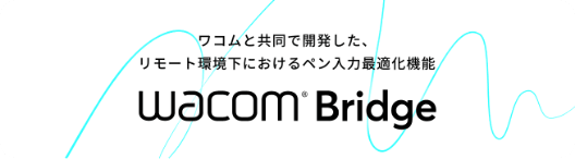 ワコムと共同開発した リモート環境下におけるペン入力最適化機能 Wacom Bridge